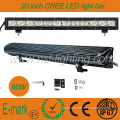 Single Row CREE LED 20 inch COMBO Beam LED Lightbar with 5W CREE LED Driving Light Bar ATV/ UTV/ Truck (NSL-6012A-60W)